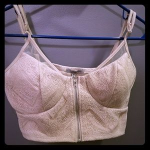 Charlotte russe zip up bralett